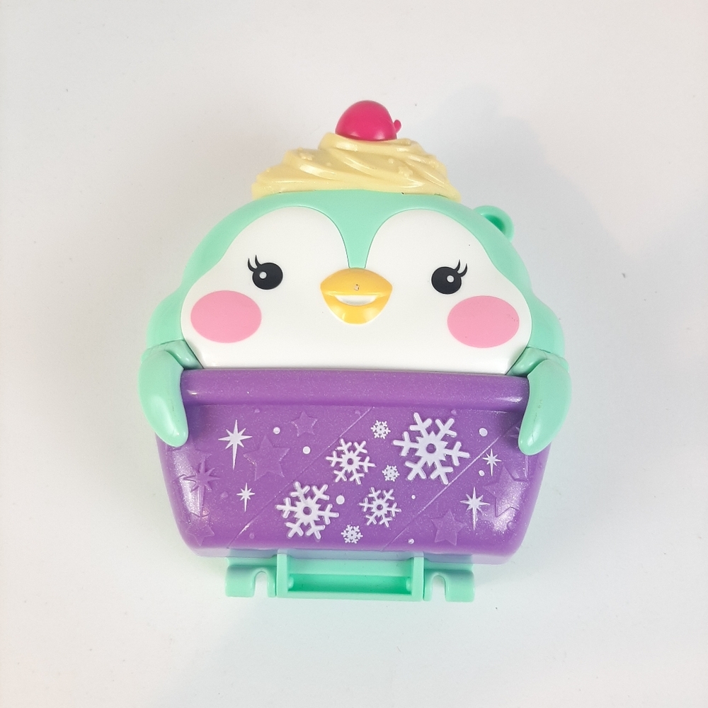 🔥Polly Pocket Snow Sweet Penguin Compact Only Playset 35th Anniversary MattelTh